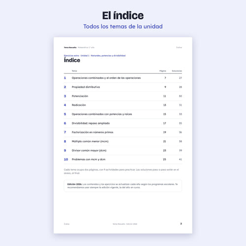 1er año (7mo CABA) · Ejercicios extra del año