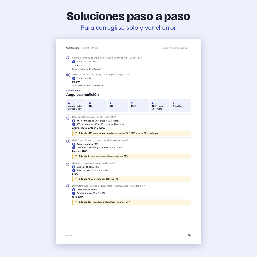 1er año (7mo CABA) · Unidad 5: Geometría – Soluciones paso a paso