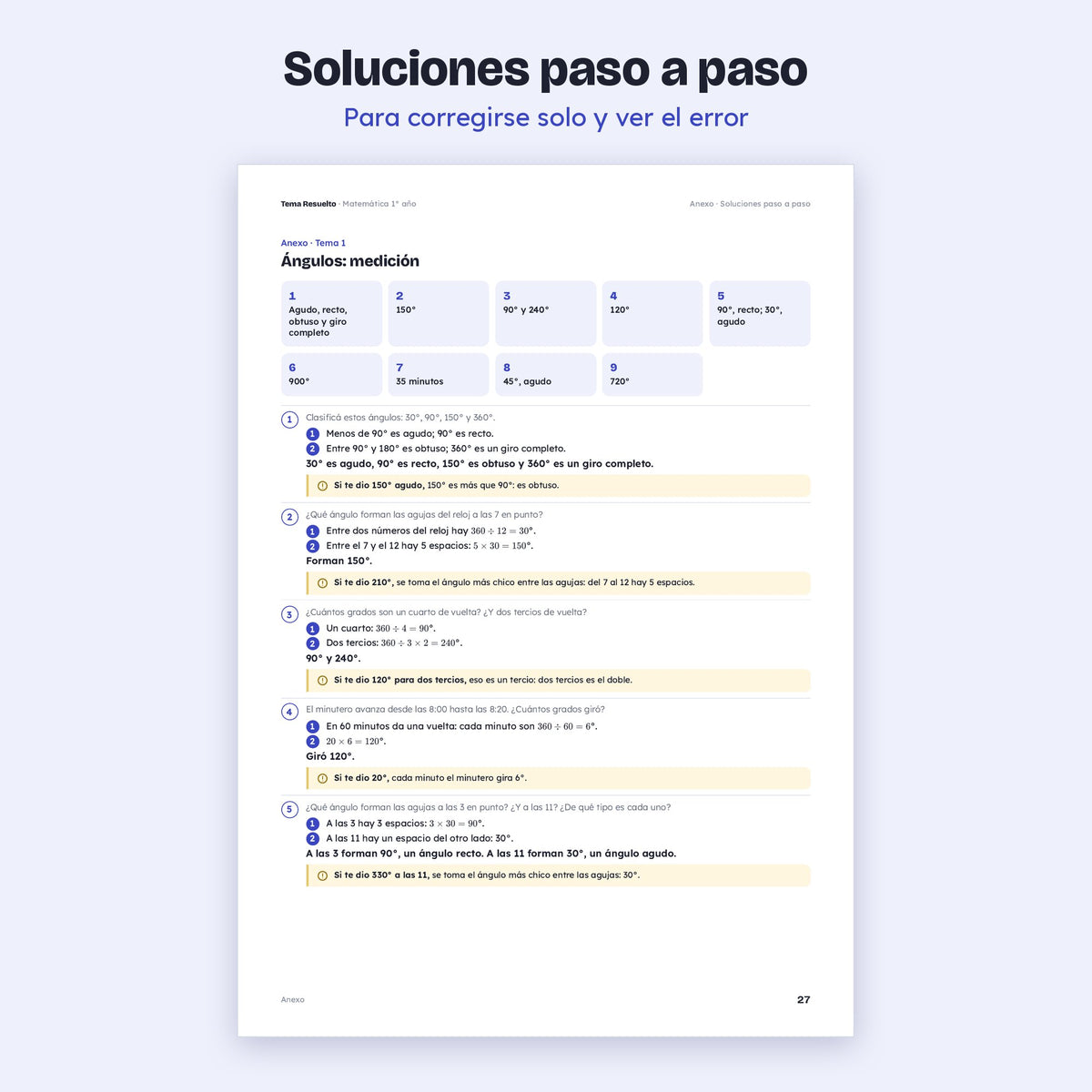 1er año (7mo CABA) · Unidad 5: Ejercicios extra – Soluciones paso a paso