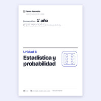 1er año (7mo CABA) · Unidad 6: Estadística y probabilidad – Portada