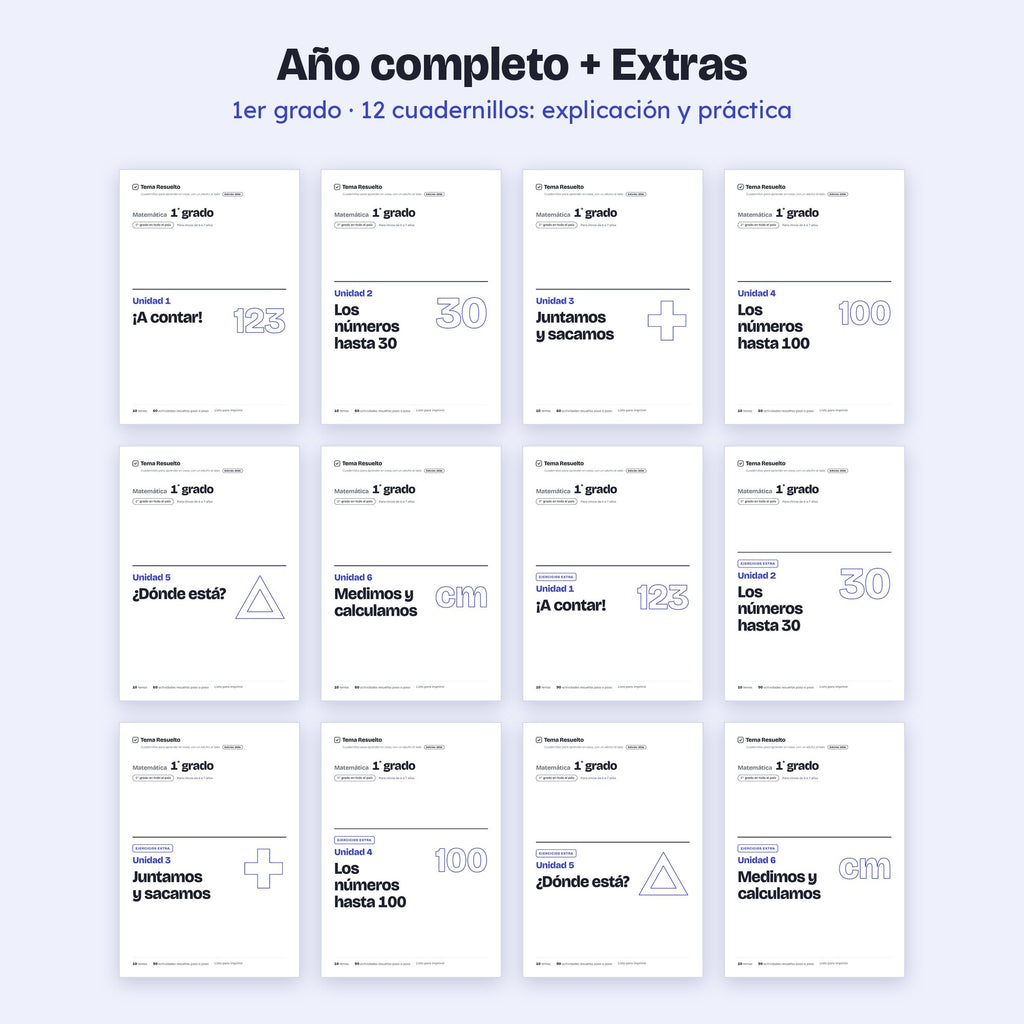 1er grado · Año completo + Extras