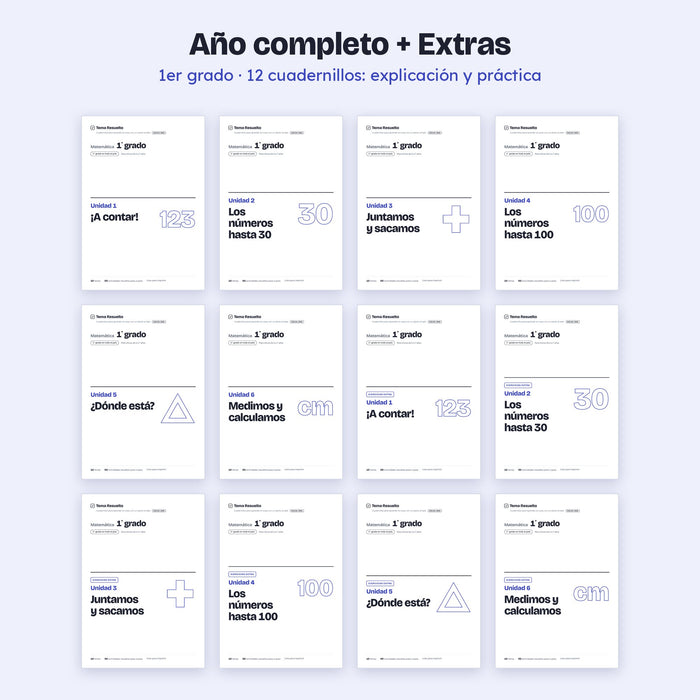 1er grado · Año completo + Extras