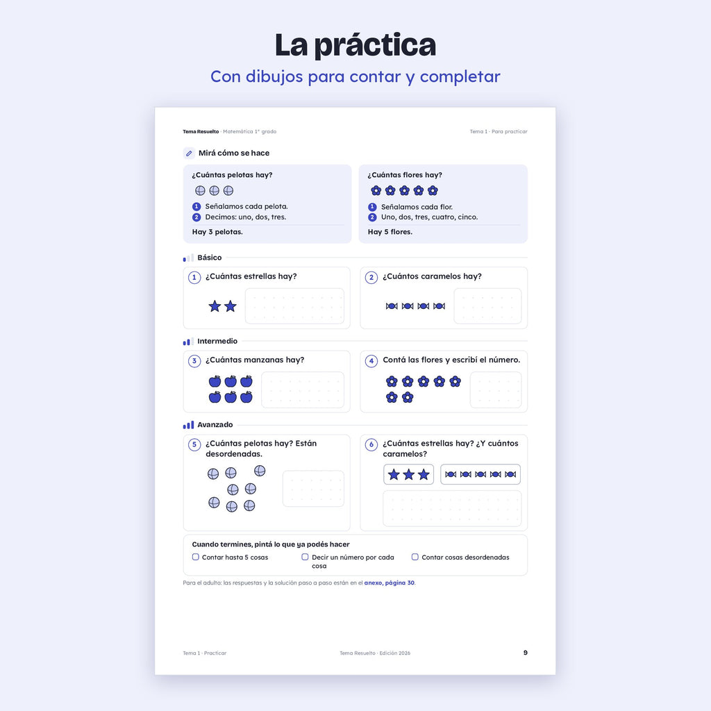 1er grado · Año completo + Extras
