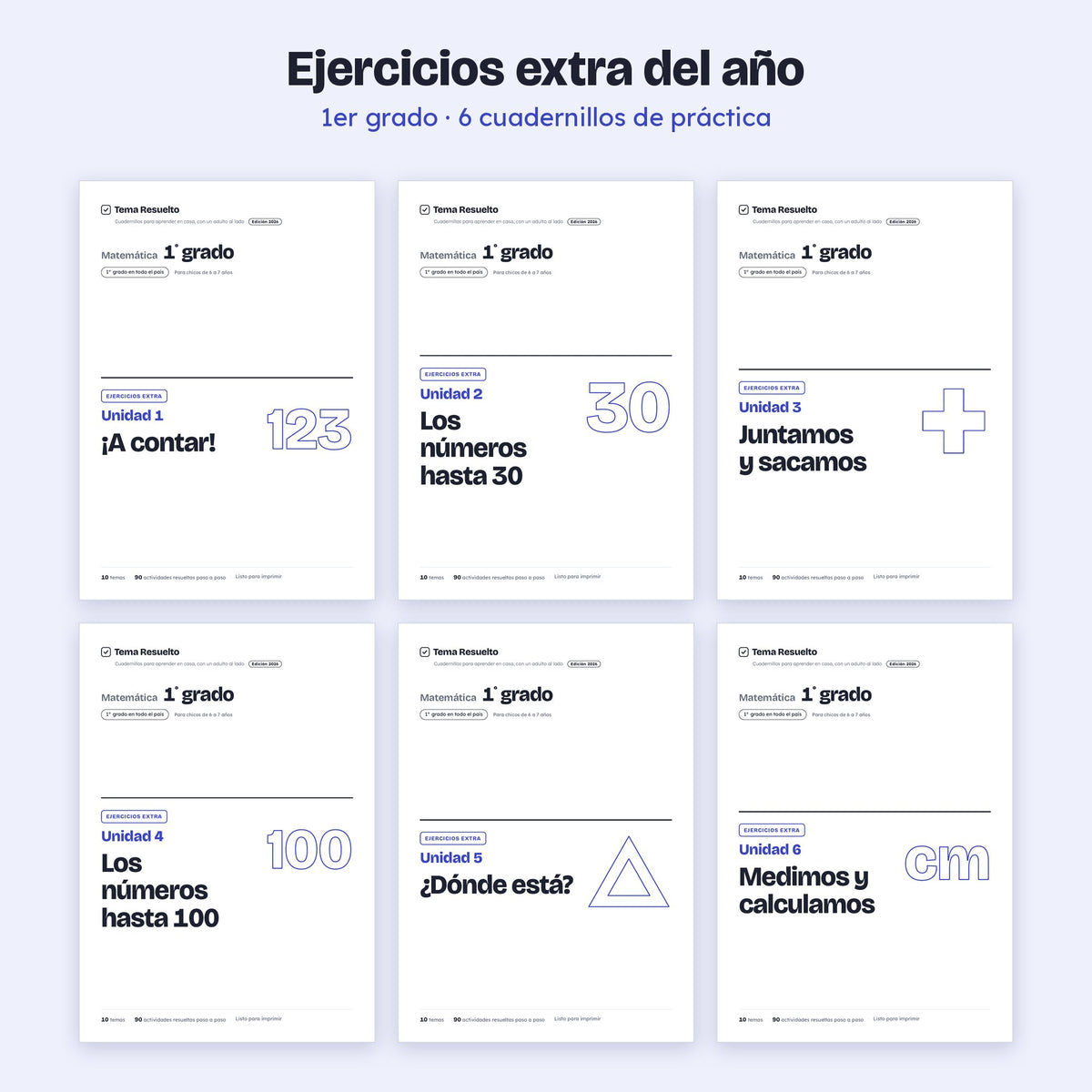 1er grado · Ejercicios extra del año