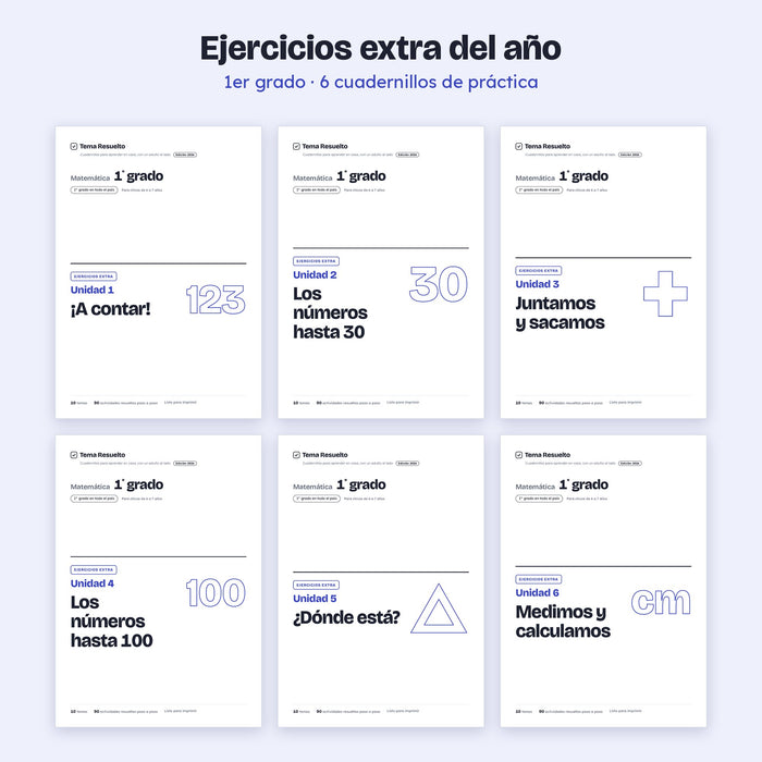 1er grado · Ejercicios extra del año