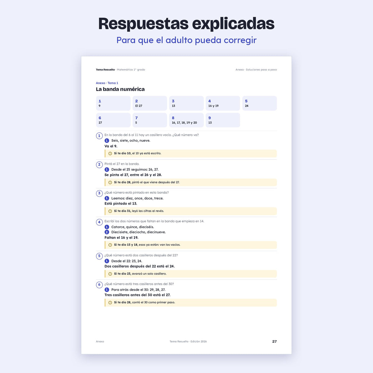 1er grado · Unidad 2: Ejercicios extra