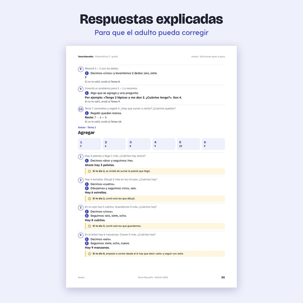 1er grado · Unidad 3: Juntamos y sacamos
