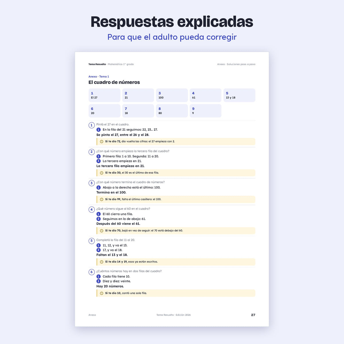 1er grado · Unidad 4: Ejercicios extra