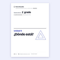1er grado · Unidad 5: ¿Dónde está?