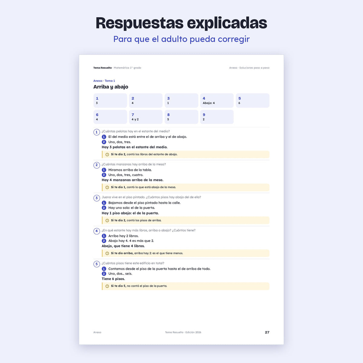 1er grado · Unidad 5: Ejercicios extra