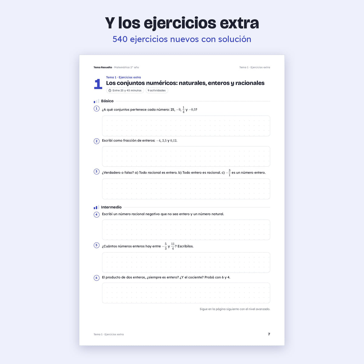 2do año (1ro CABA) · Año completo + Extras – Ejercicios extra