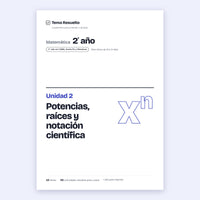2do año (1ro CABA) · Unidad 2: Potencias y raíces – Portada