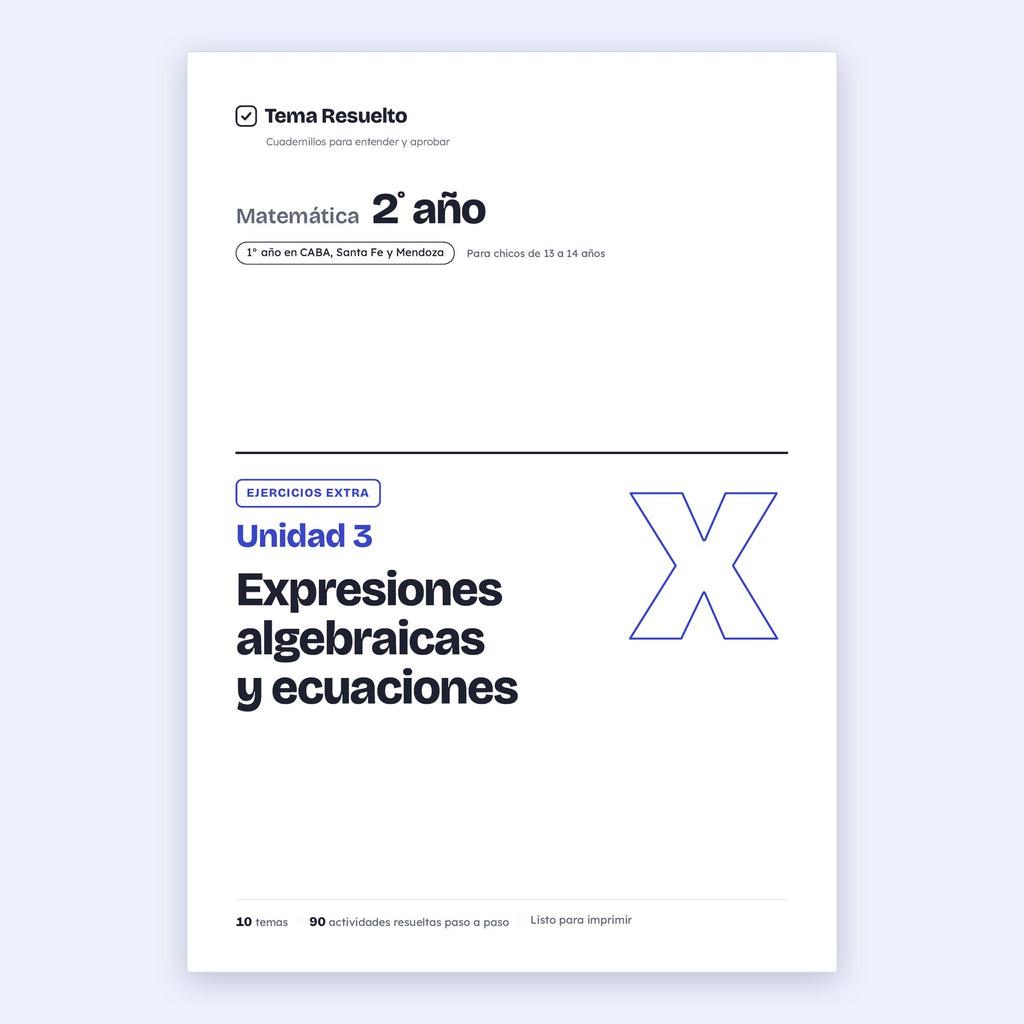 2do año (1ro CABA) · Unidad 3: Ejercicios extra – Portada