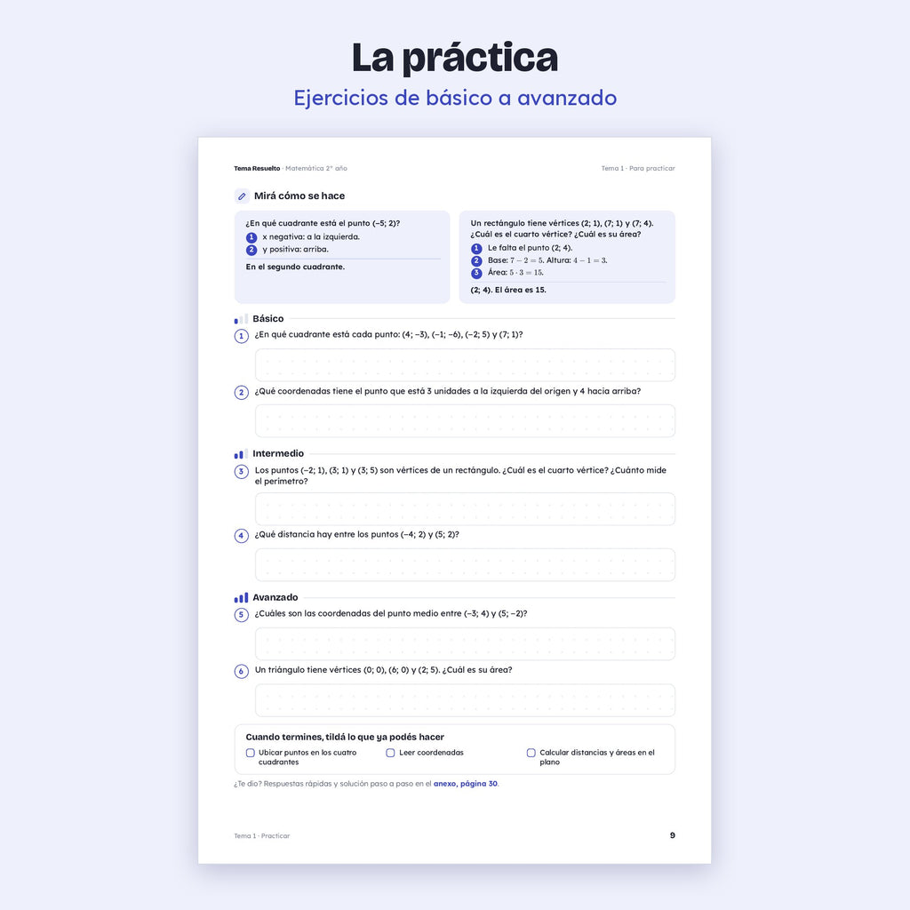 2do año (1ro CABA) · Unidad 4: Funciones – Ejercicios de práctica