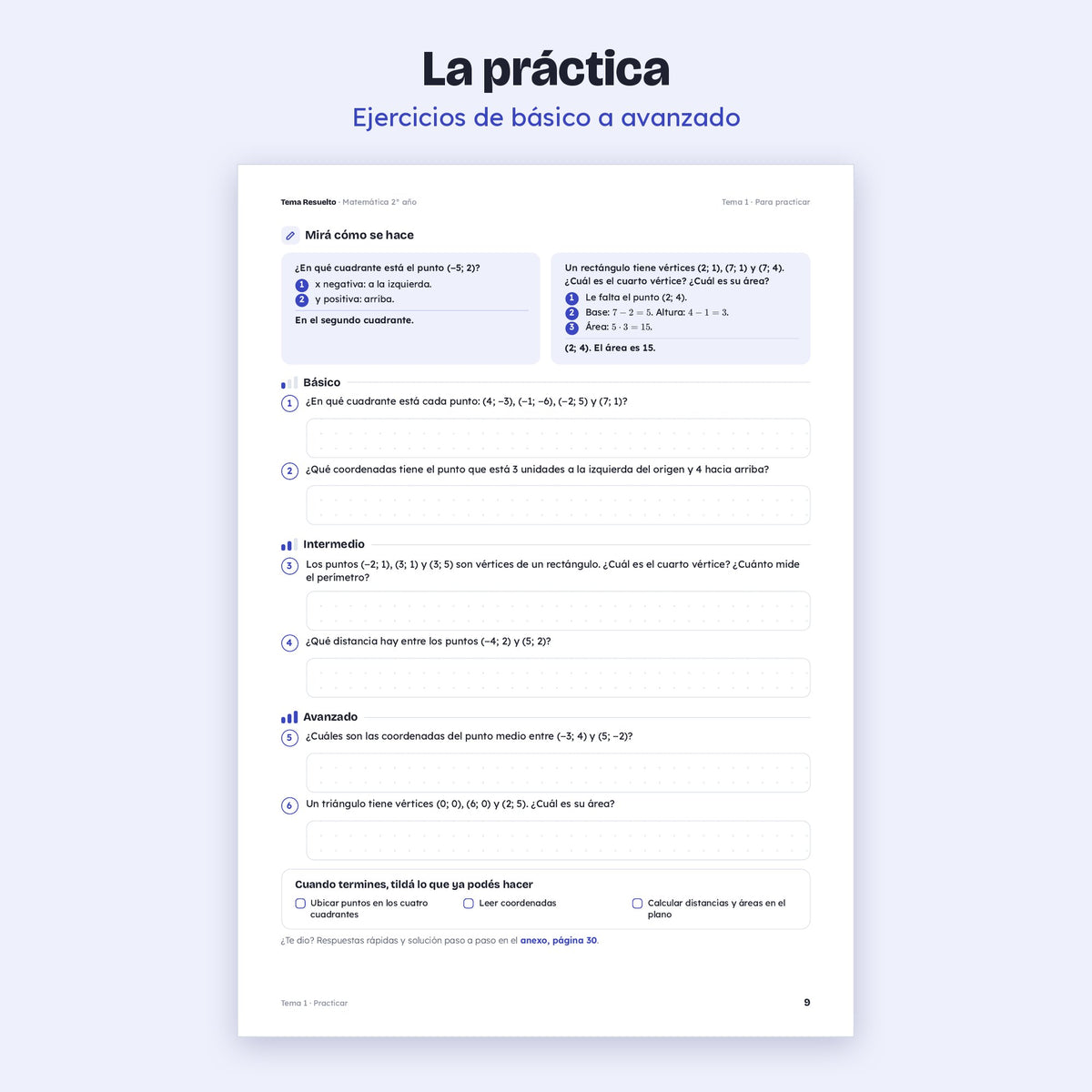 2do año (1ro CABA) · Unidad 4: Funciones – Ejercicios de práctica