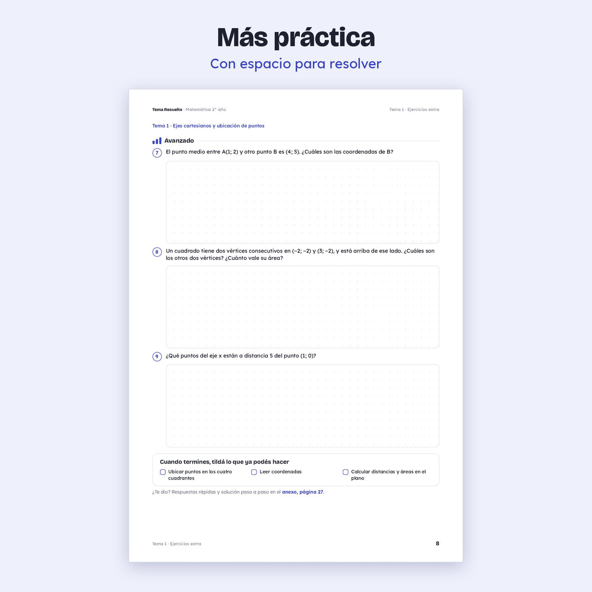 2do año (1ro CABA) · Unidad 4: Ejercicios extra – Más ejercicios de práctica
