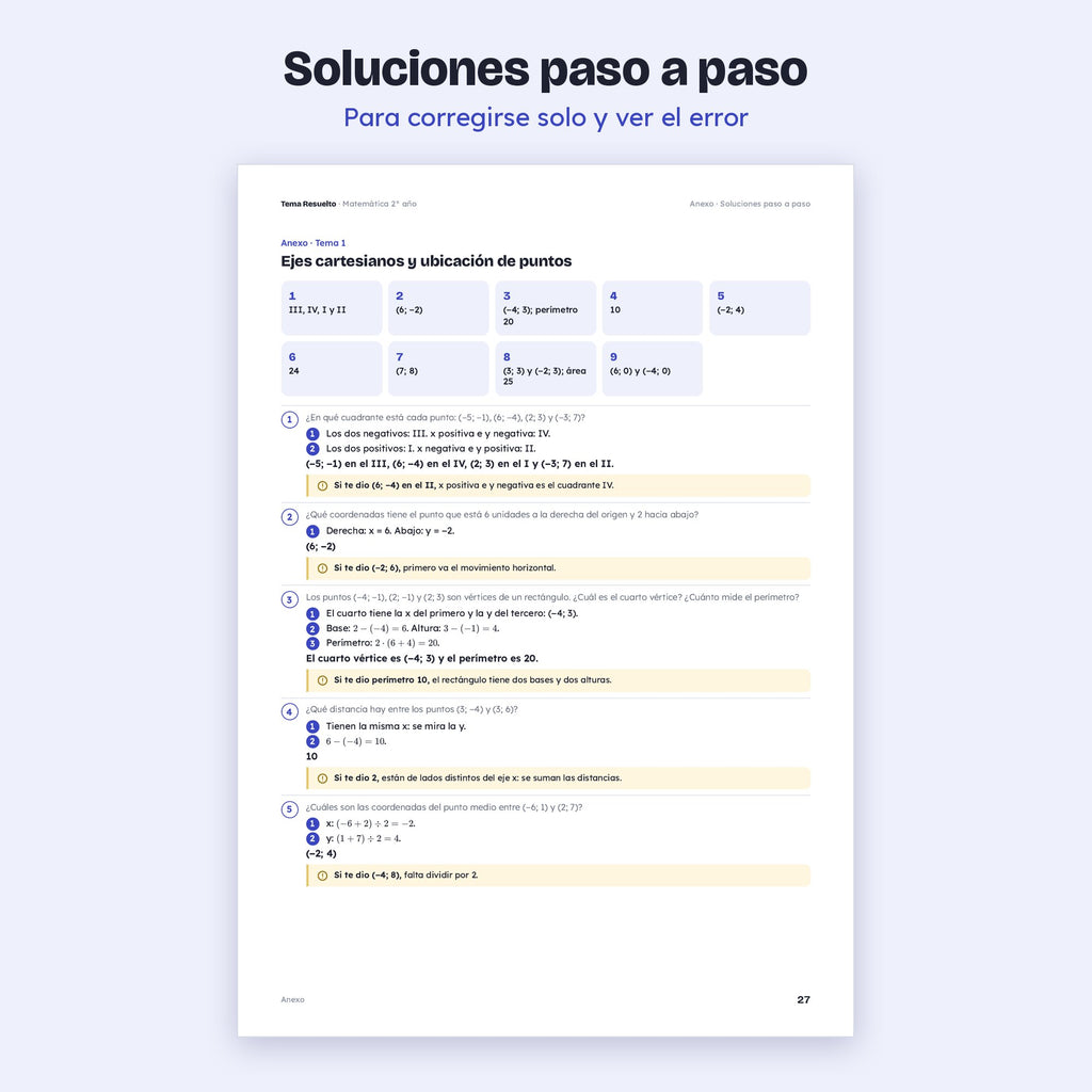 2do año (1ro CABA) · Unidad 4: Ejercicios extra – Soluciones paso a paso