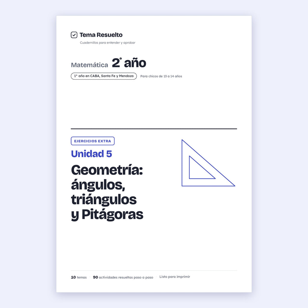 2do año (1ro CABA) · Unidad 5: Ejercicios extra – Portada