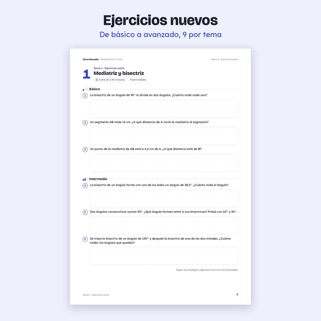 2do año (1ro CABA) · Unidad 5: Ejercicios extra – Ejercicios de práctica