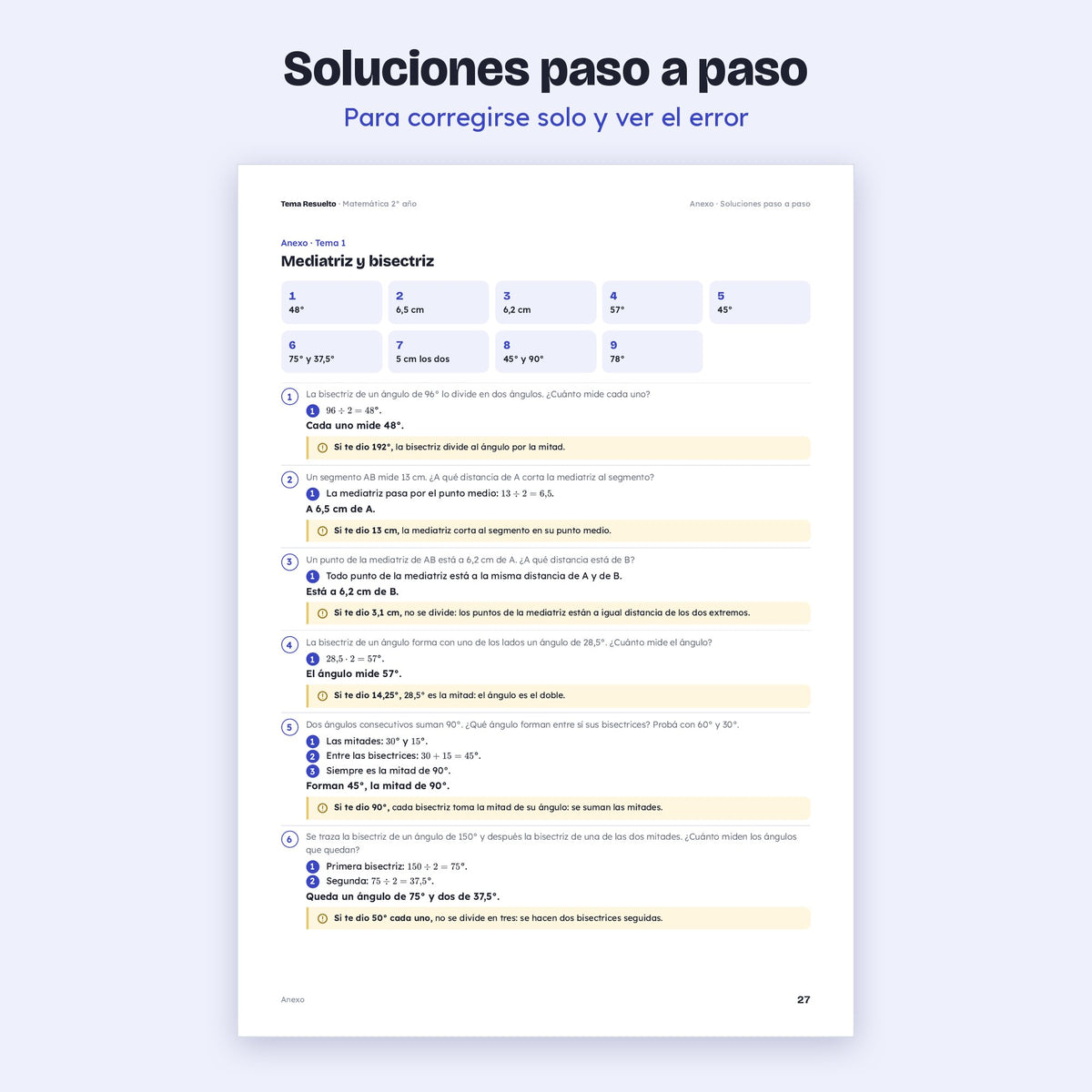 2do año (1ro CABA) · Unidad 5: Ejercicios extra – Soluciones paso a paso
