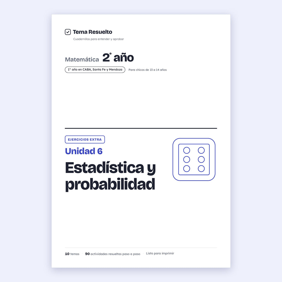 2do año (1ro CABA) · Unidad 6: Ejercicios extra – Portada