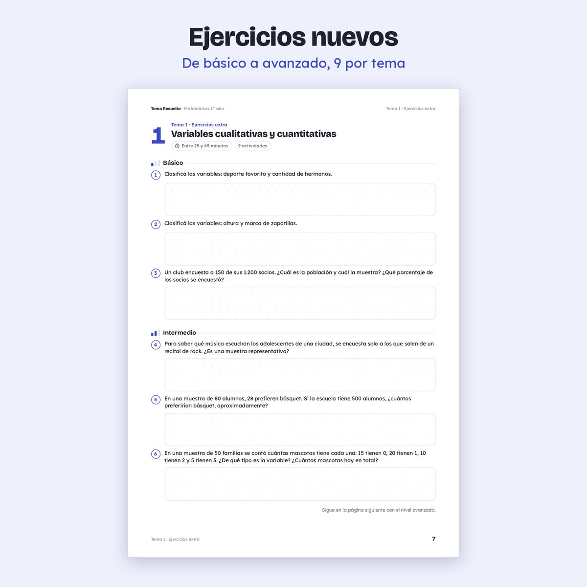 2do año (1ro CABA) · Unidad 6: Ejercicios extra – Ejercicios de práctica