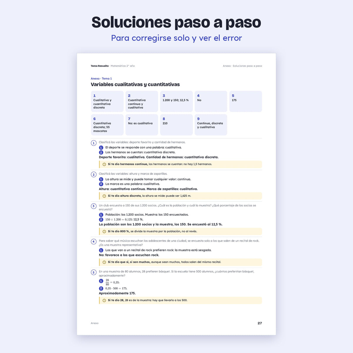 2do año (1ro CABA) · Unidad 6: Ejercicios extra – Soluciones paso a paso
