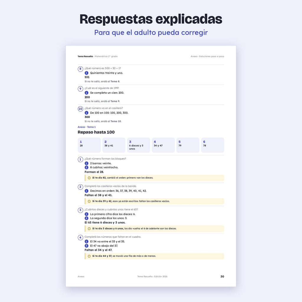 2do grado · Año completo + Extras