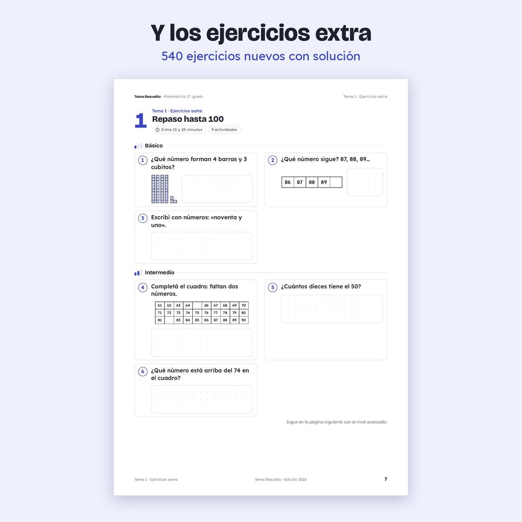2do grado · Año completo + Extras