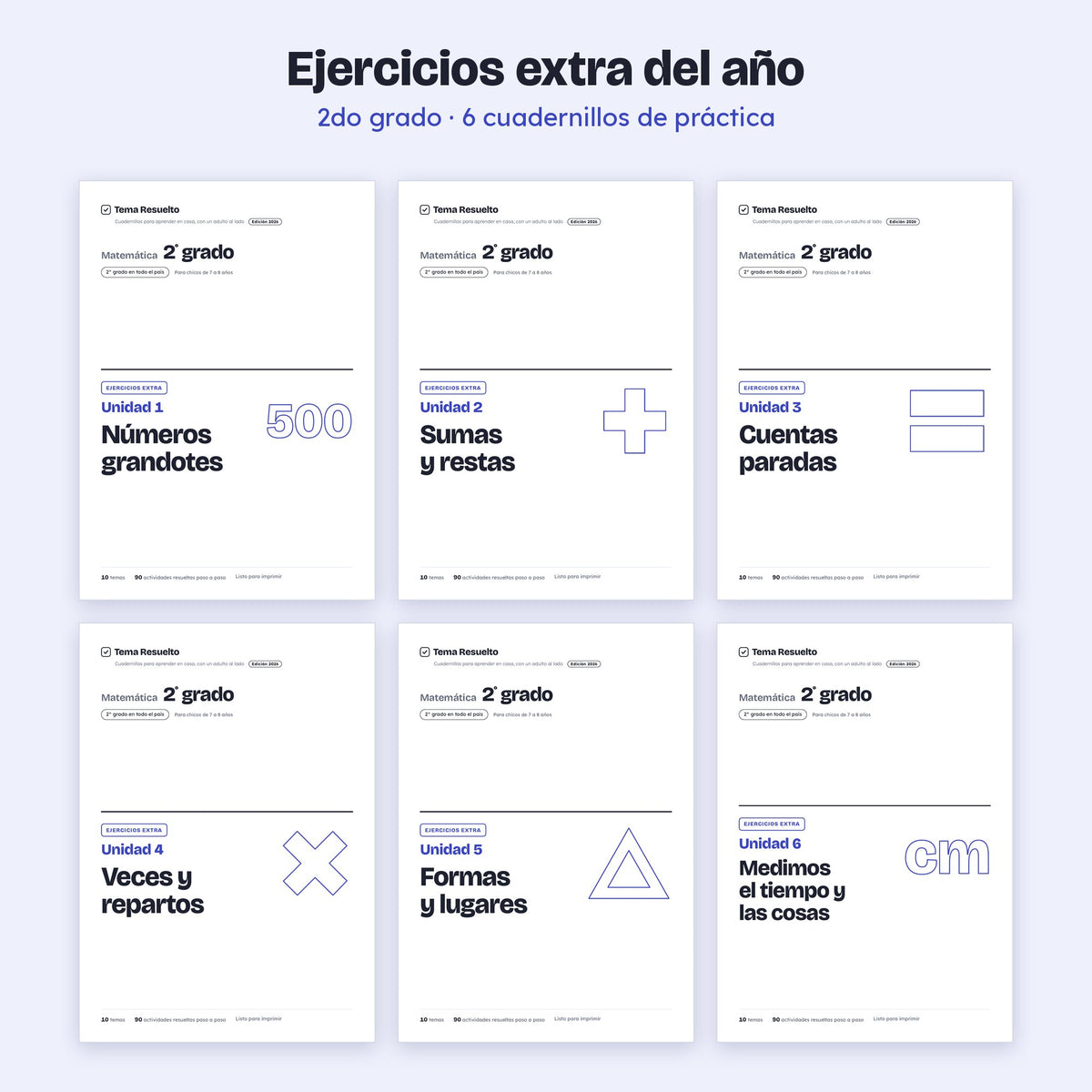 2do grado · Ejercicios extra del año