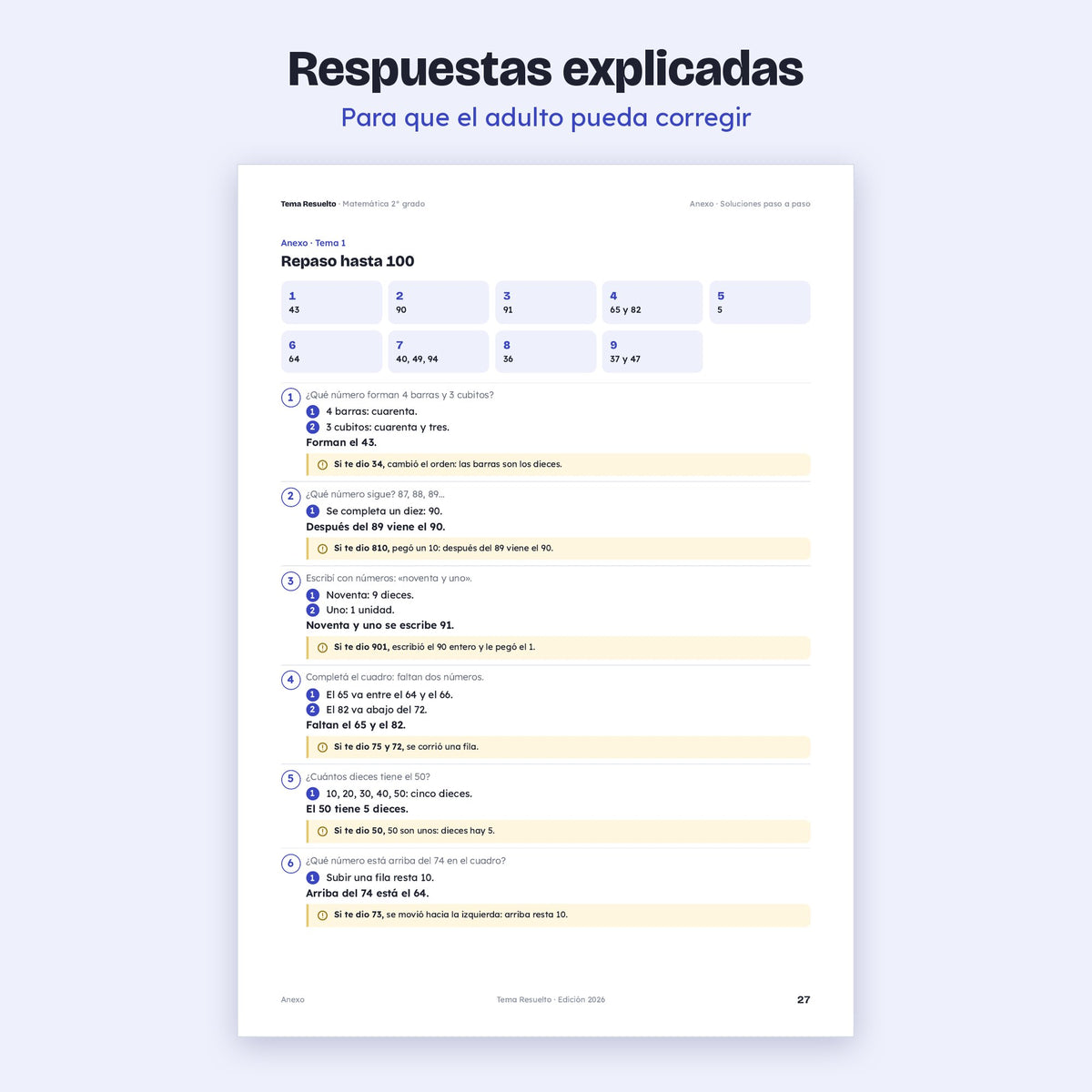 2do grado · Ejercicios extra del año