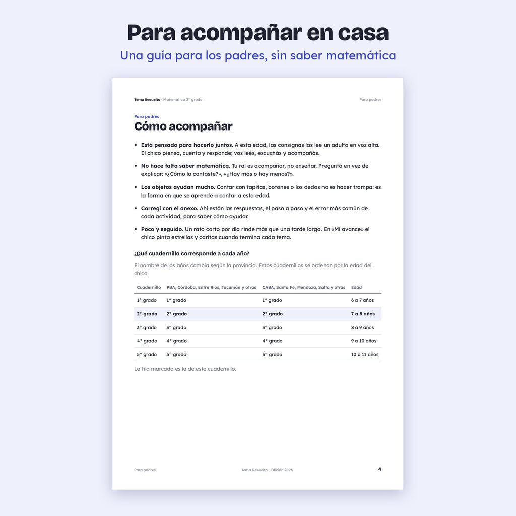 2do grado · Unidad 1: Números hasta 1.000