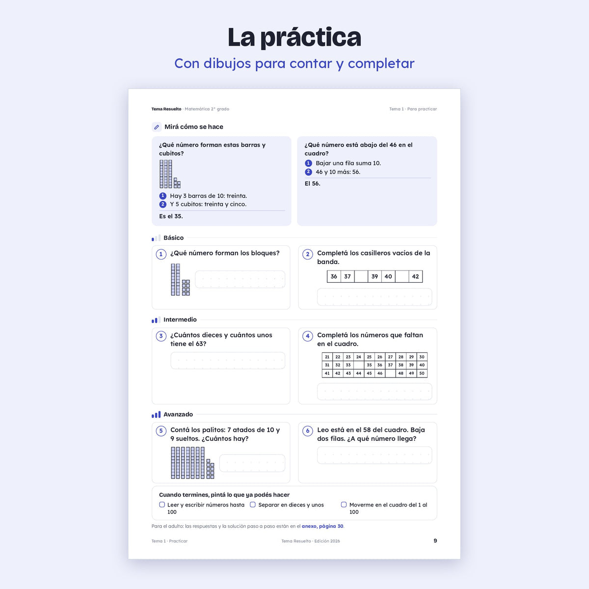 2do grado · Unidad 1: Números hasta 1.000