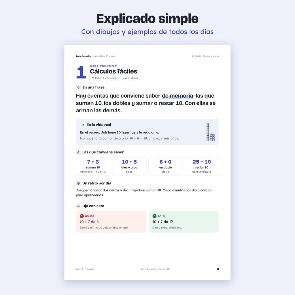 2do grado · Unidad 2: Sumas y restas
