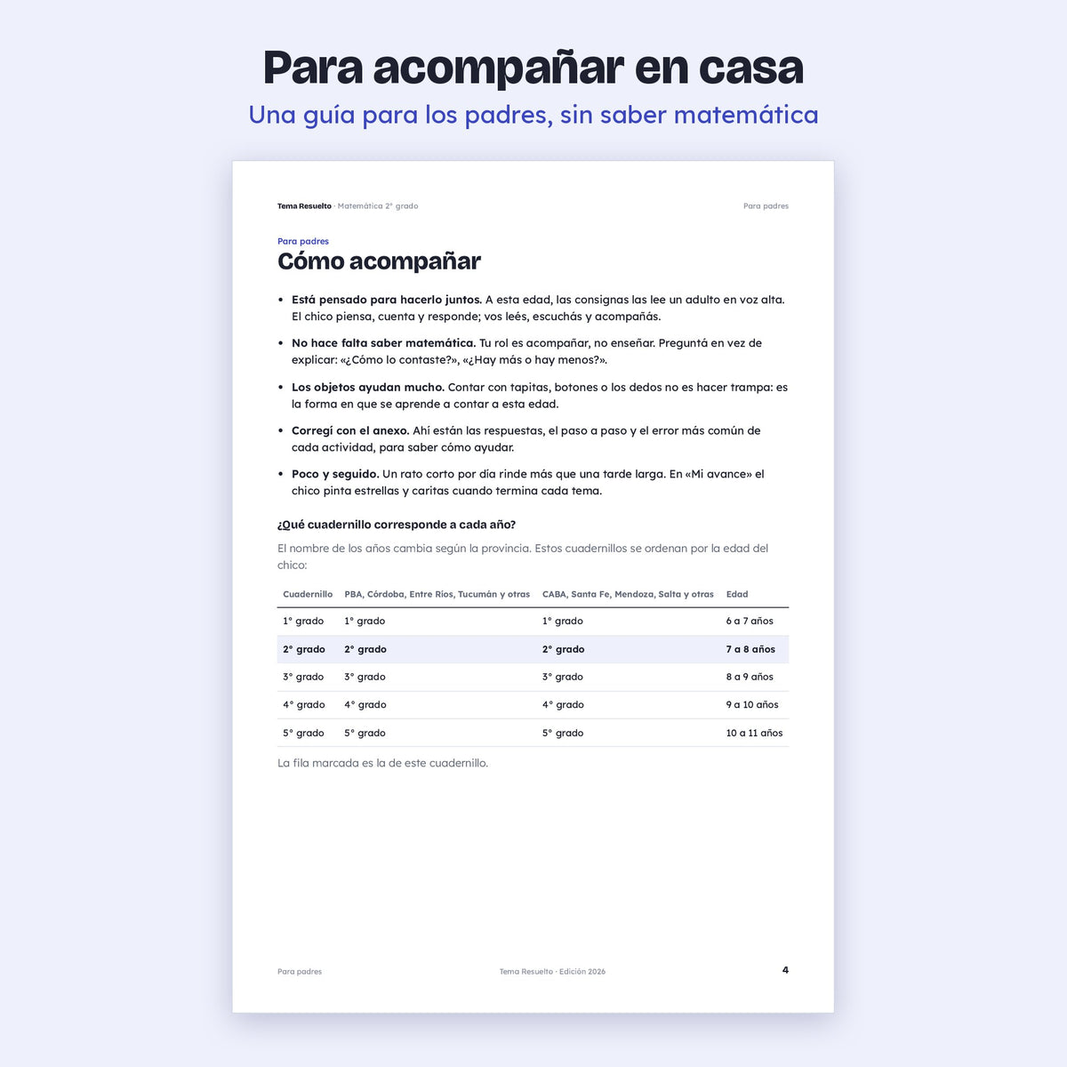 2do grado · Unidad 2: Ejercicios extra