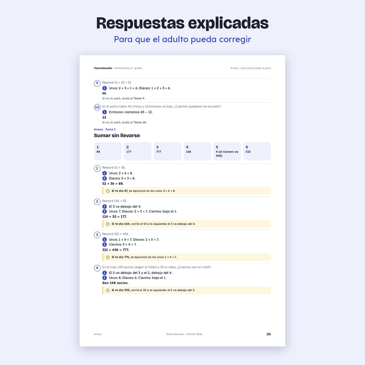 2do grado · Unidad 3: Cuentas paradas
