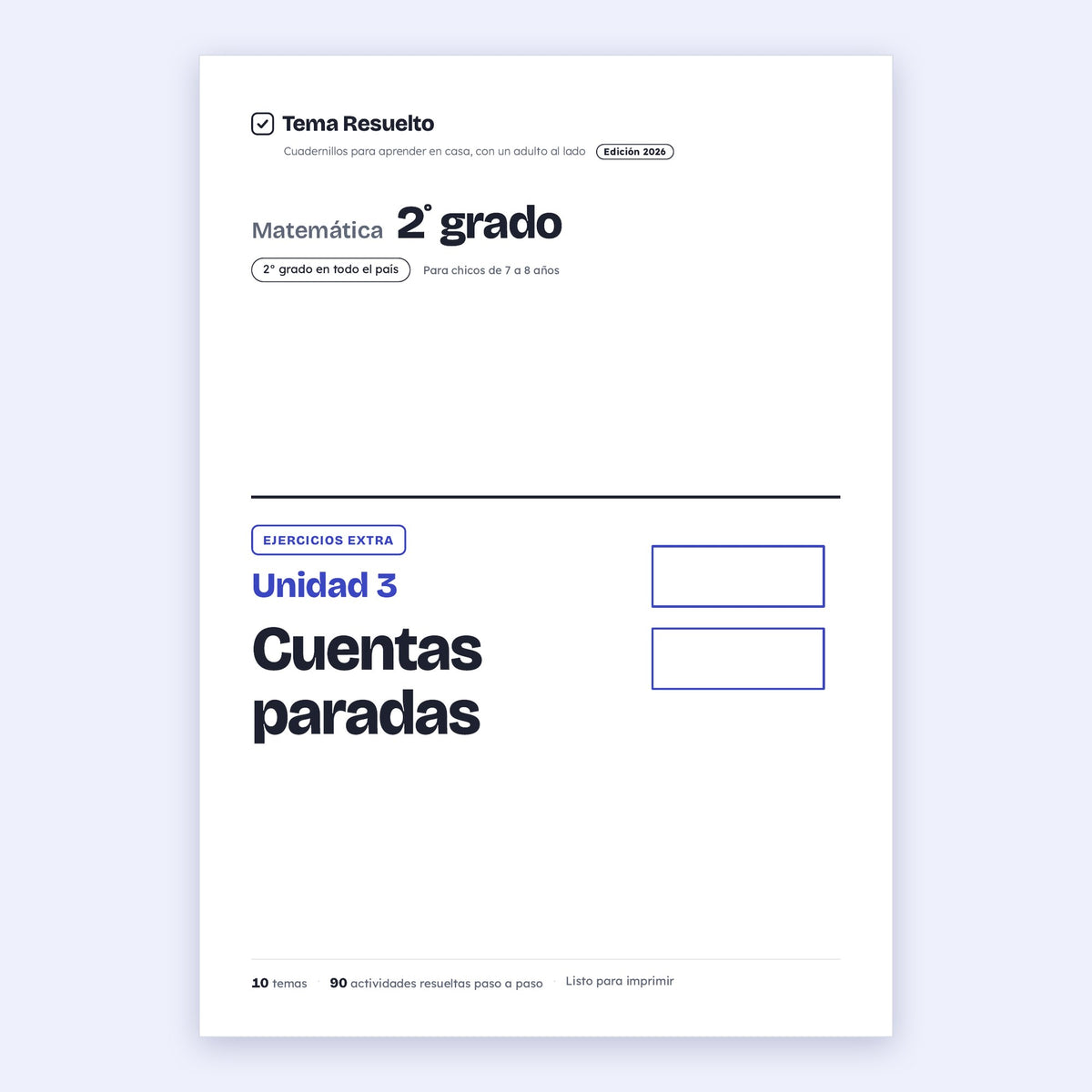 2do grado · Unidad 3: Ejercicios extra