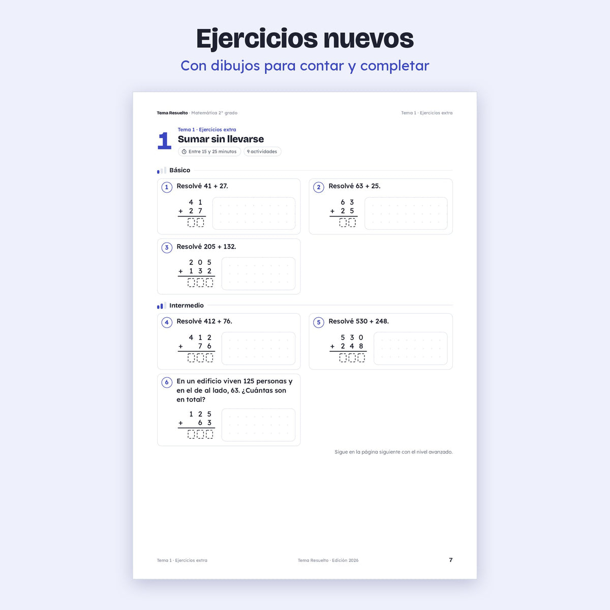 2do grado · Unidad 3: Ejercicios extra