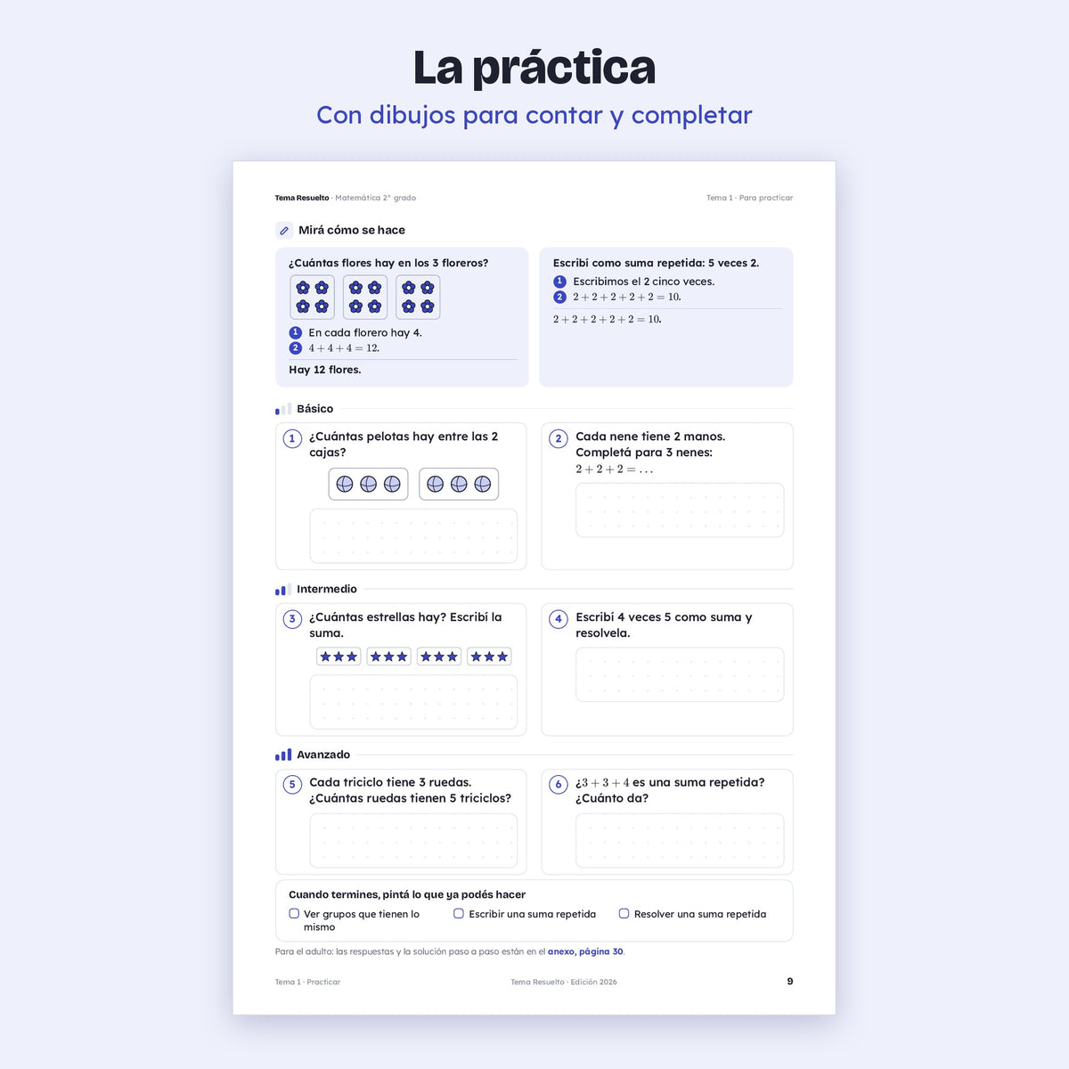 2do grado · Unidad 4: Veces y repartos