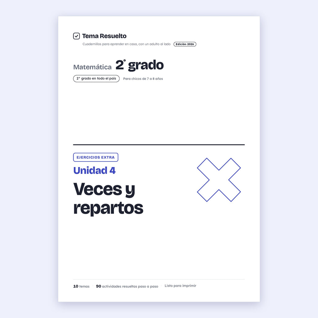 2do grado · Unidad 4: Ejercicios extra