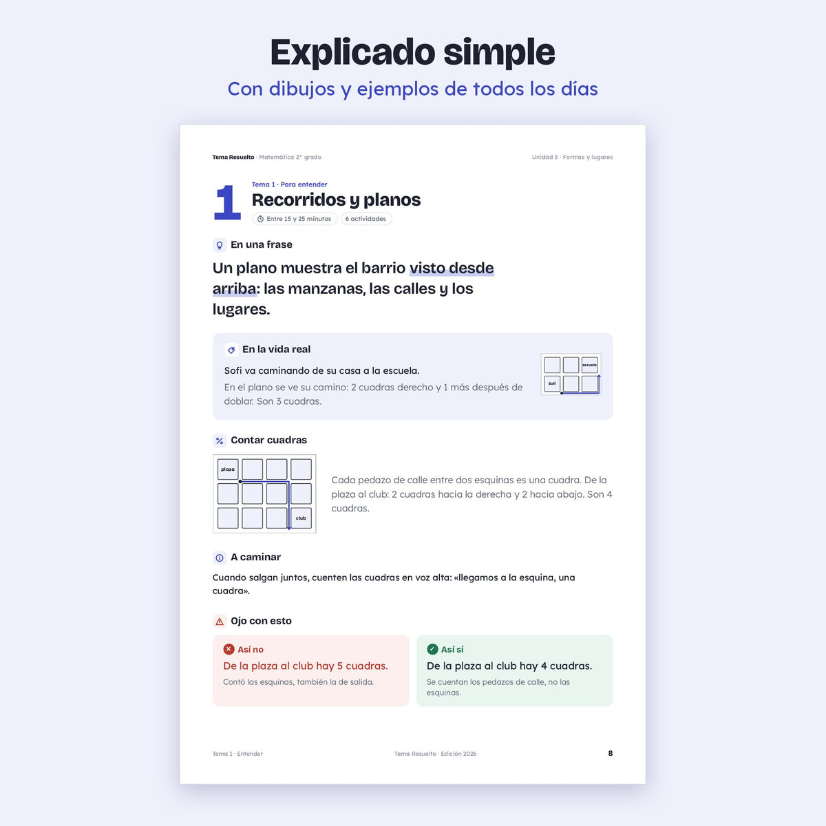 2do grado · Unidad 5: Formas y lugares