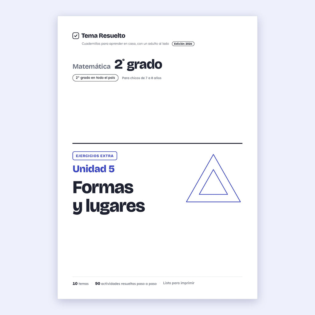 2do grado · Unidad 5: Ejercicios extra