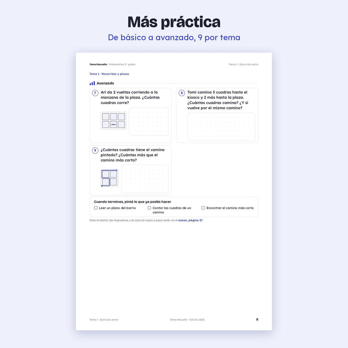 2do grado · Unidad 5: Ejercicios extra