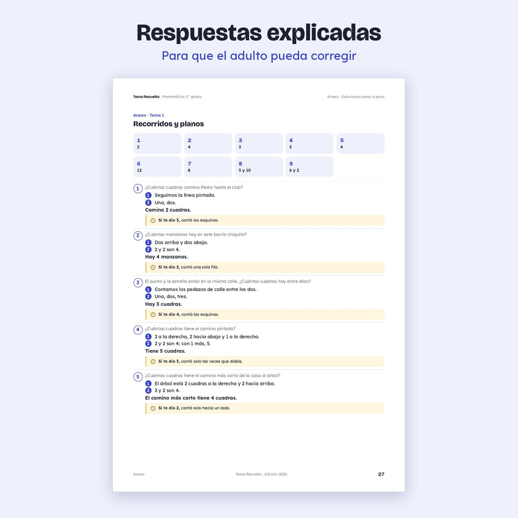 2do grado · Unidad 5: Ejercicios extra
