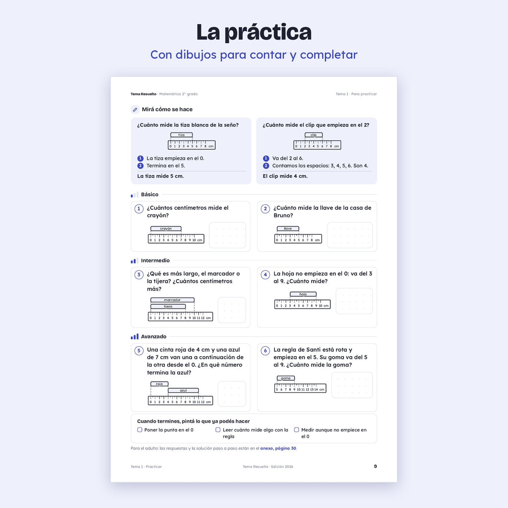 2do grado · Unidad 6: Medidas y tiempo