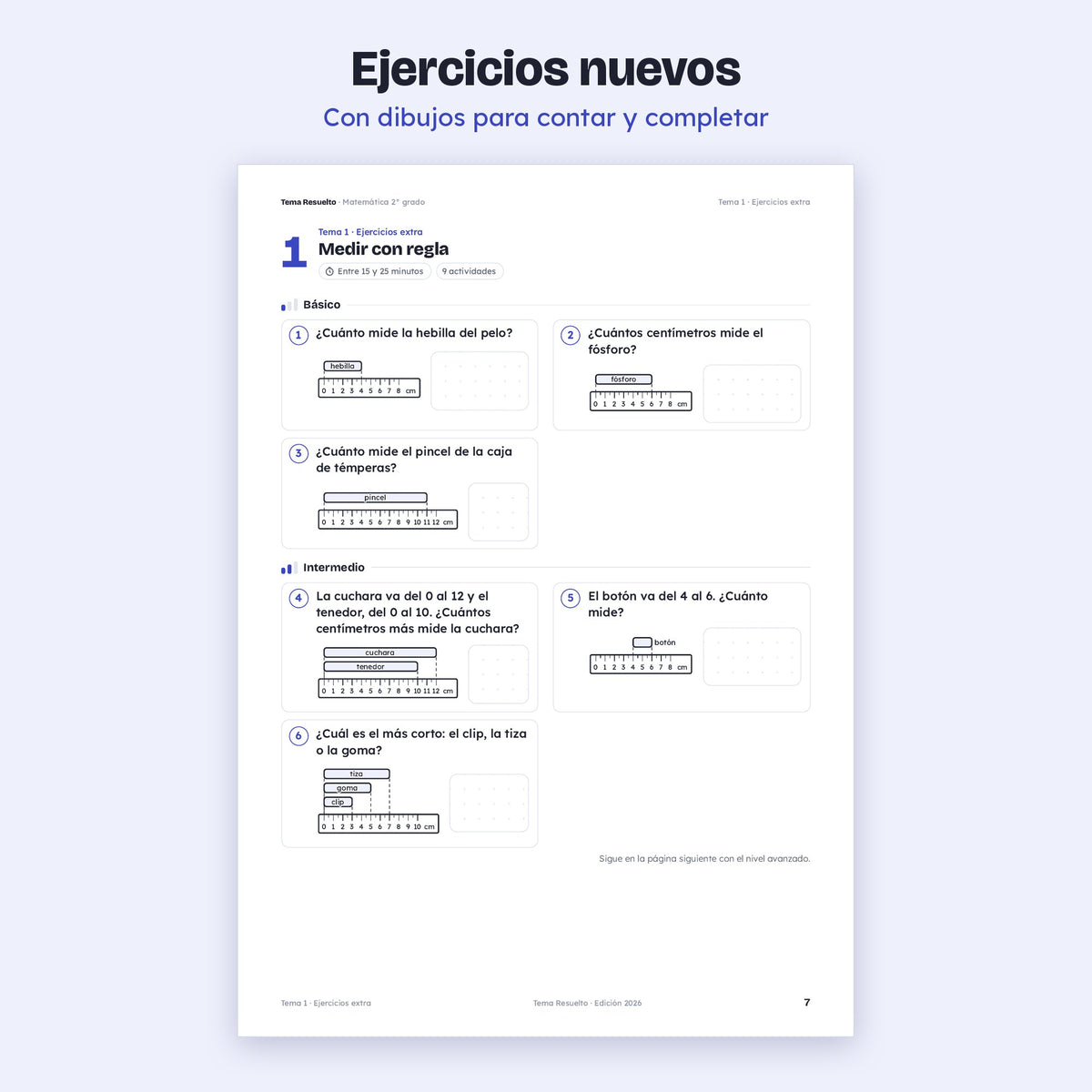 2do grado · Unidad 6: Ejercicios extra