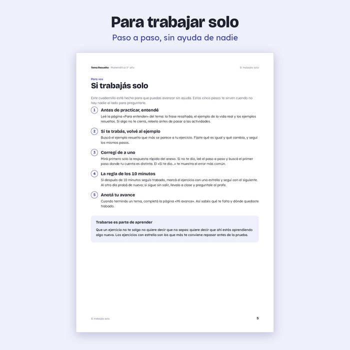 Página para trabajar solo