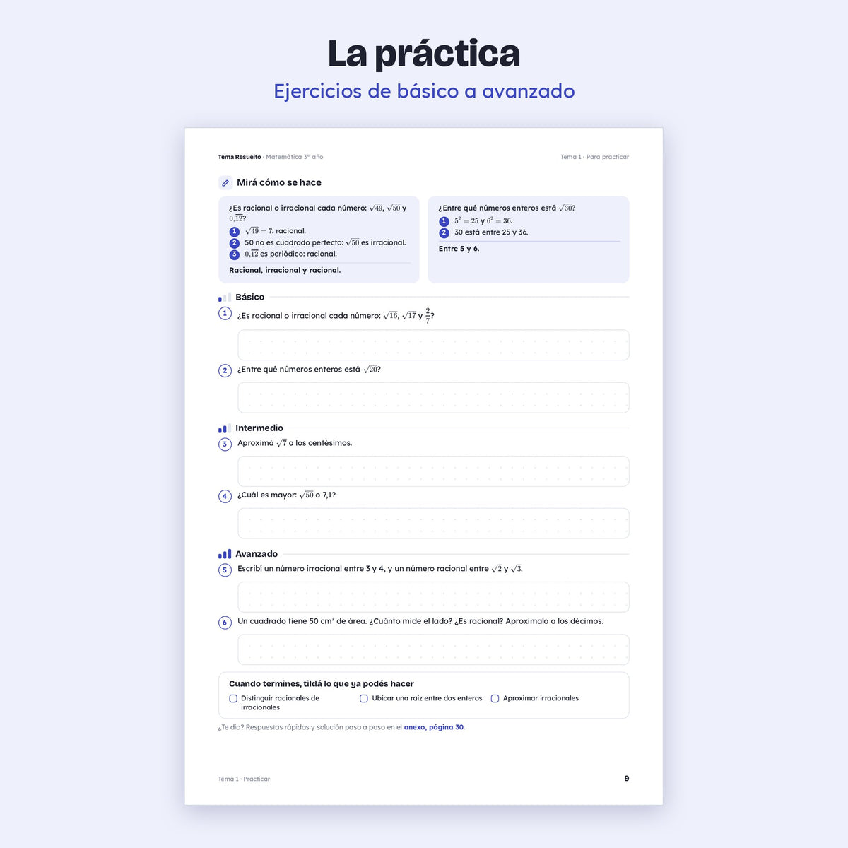 3er año (2do CABA) · Año completo + Extras – Ejercicios de práctica