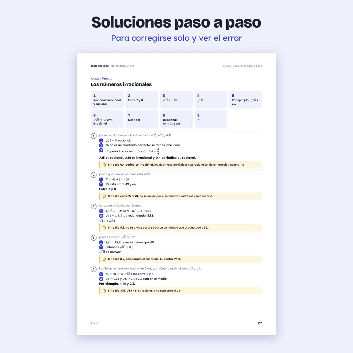 3er año (2do CABA) · Ejercicios extra del año – Soluciones paso a paso