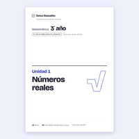 3er año (2do CABA) · Unidad 1: Números reales – Portada